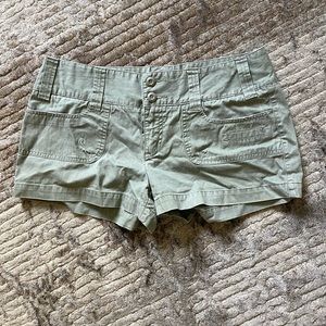 Green khaki shorts